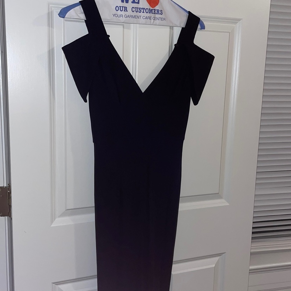 ABS Allen Schwartz black tie dress